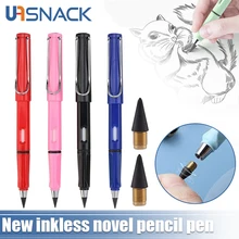 1/4/6 New Technology No Sharpening Pencil No Ink Eternal Pencil Including Double Erasers for Writing Drawing Woodworking Tools