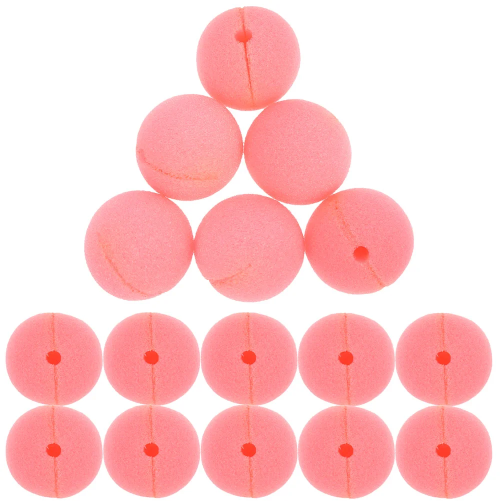 

40 Pcs Clown Nose Replaceable Small Sponge Cosplay Prop 5X5X5CM Portable Pink Dress Circus Noses Carnival Supply