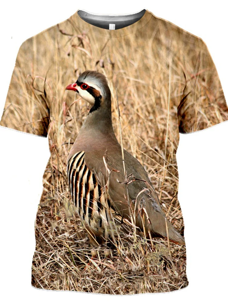 Animal Hunting Partridge Bird 3D Print Men's T-shirts Summer Fashion Casual Round Neck Short Sleeve Plus Size Streetwear Top Tee
Animal Hunting Partridge Bird 3D Print Men's T-shirts Summer Fashion Casual Round Neck Short Sleeve Plus Size Streetwear Top Tee