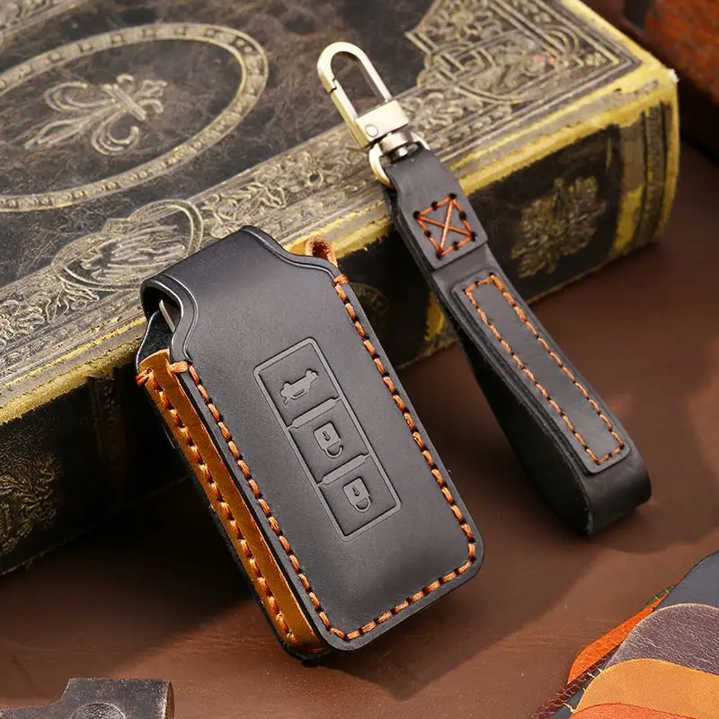 Leather Car Key Cover Case for Mitsubishi Delica D5 for Mitsubishi Outlander 2014 Pajero Delica Key Chains Car Accessories Bag
Leather Car Key Cover Case for Mitsubishi Delica D5 for Mitsubishi Outlander 2014 Pajero Delica Key Chains Car Accessories Bag
