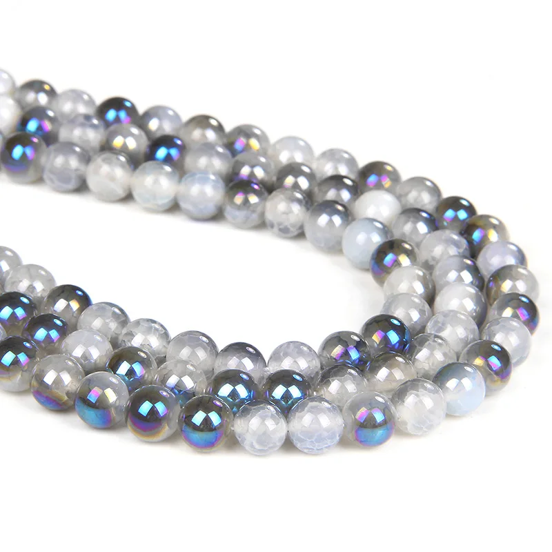 6/8/10mm Natural Stone Beads Blue Cracked Agates Round Spacer Loose Plating Beads For Jewelry Making DIY Bracelets Accessories
6/8/10mm Natural Stone Beads Blue Cracked Agates Round Spacer Loose Plating Beads For Jewelry Making DIY Bracelets Accessories