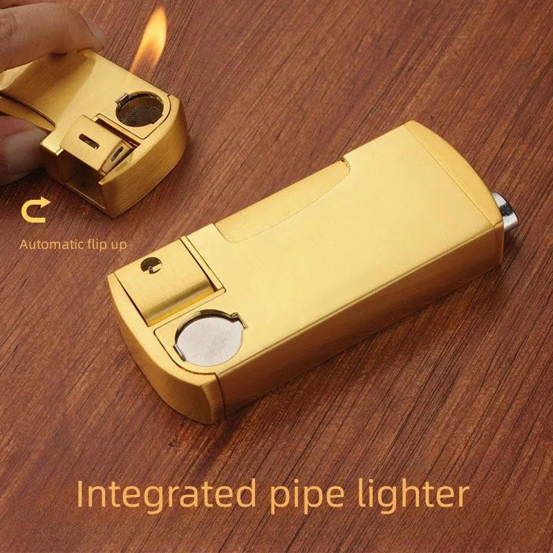 Creative Side Pressure Ignition Inflatable Open Flame Metal Windproof Cigar Lighter High Quality Fashion Men's Retro Accessories
Creative Side Pressure Ignition Inflatable Open Flame Metal Windproof Cigar Lighter High Quality Fashion Men's Retro Accessories
