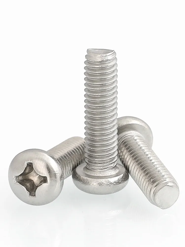 50pc M4 Phillips Cross Recessed Pan Round Head Screws Bolt Wood Machine Screws GB818 DIN7985 L=6-25mm A2 304 Stainless Steel
50pc M4 Phillips Cross Recessed Pan Round Head Screws Bolt Wood Machine Screws GB818 DIN7985 L=6-25mm A2 304 Stainless Steel