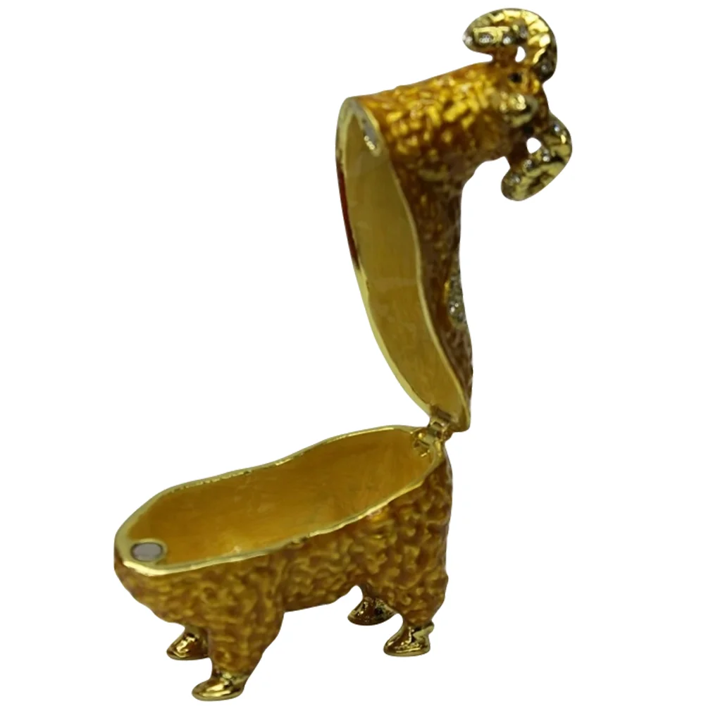 Box Jewelry Trinket Holder Case Ring Sheep Enamel Decor Vintage Enameled Figurine Animal Storage Organizer Boxes Hinged Gift
Box Jewelry Trinket Holder Case Ring Sheep Enamel Decor Vintage Enameled Figurine Animal Storage Organizer Boxes Hinged Gift