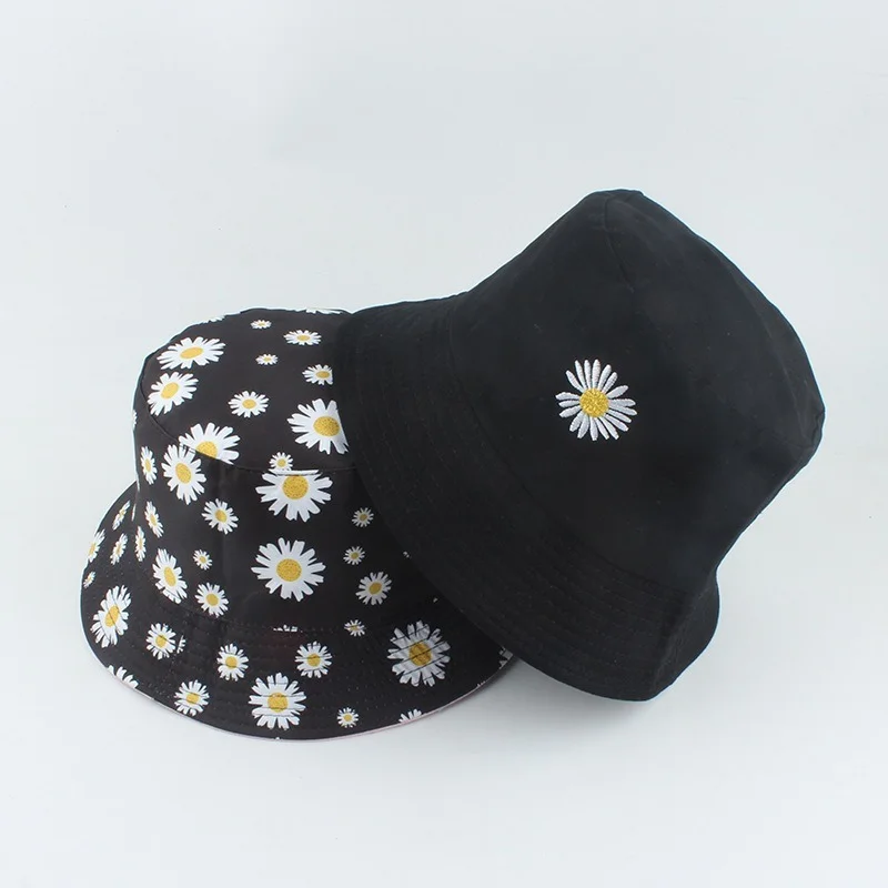 Double-side Women Bucket Fishing Hats Sunscreen Sun Cap Little Daisies Double-sided Wear Spring Lady Fisherman Hat
Double-side Women Bucket Fishing Hats Sunscreen Sun Cap Little Daisies Double-sided Wear Spring Lady Fisherman Hat