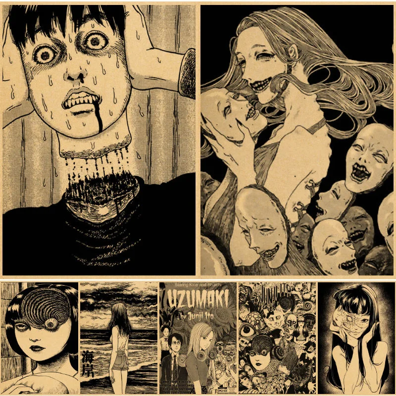 Настенные плакаты Junji Ito, Художественная печать, картины, картины, настенное украшение для спальни, аниме, дома, фотообои
Настенные плакаты Junji Ito, Художественная печать, картины, картины, настенное украшение для спальни, аниме, дома, фотообои