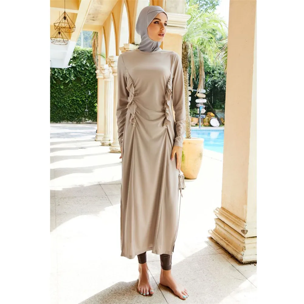 Abayas Burkini Muslim Swimwear Hijab Femme Musulman 3pcs Swimsuit Muslim Swim Suit For Full Cover Swimming Bathing Women Modest
Abayas Burkini Muslim Swimwear Hijab Femme Musulman 3pcs Swimsuit Muslim Swim Suit For Full Cover Swimming Bathing Women Modest