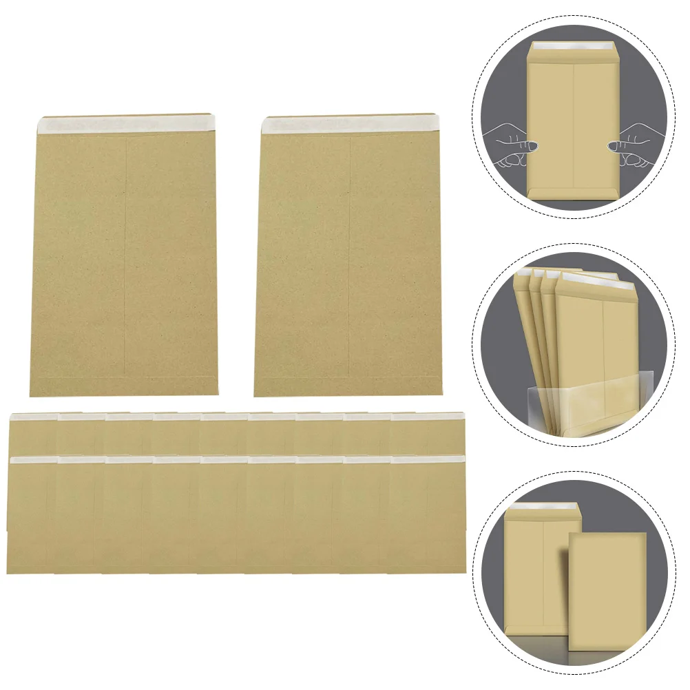 20Pcs Multifunctional File Bags Creative Paper Pockets Thickened Envelopes Student File Bags
20Pcs Multifunctional File Bags Creative Paper Pockets Thickened Envelopes Student File Bags