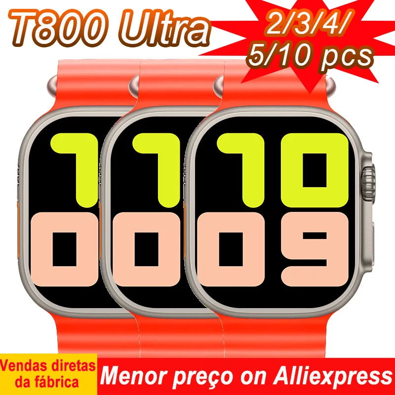 Умные часы T800 Ultra, 3 шт., 5 шт., 2 шт., для мужчин и женщин, беспроводное зарядное устройство, Bluetooth, звонки, сообщения, напоминания, спортивные умн...
Умные часы T800 Ultra, 3 шт., 5 шт., 2 шт., для мужчин и женщин, беспроводное зарядное устройство, Bluetooth, звонки, сообщения, напоминания, спортивные умн...
