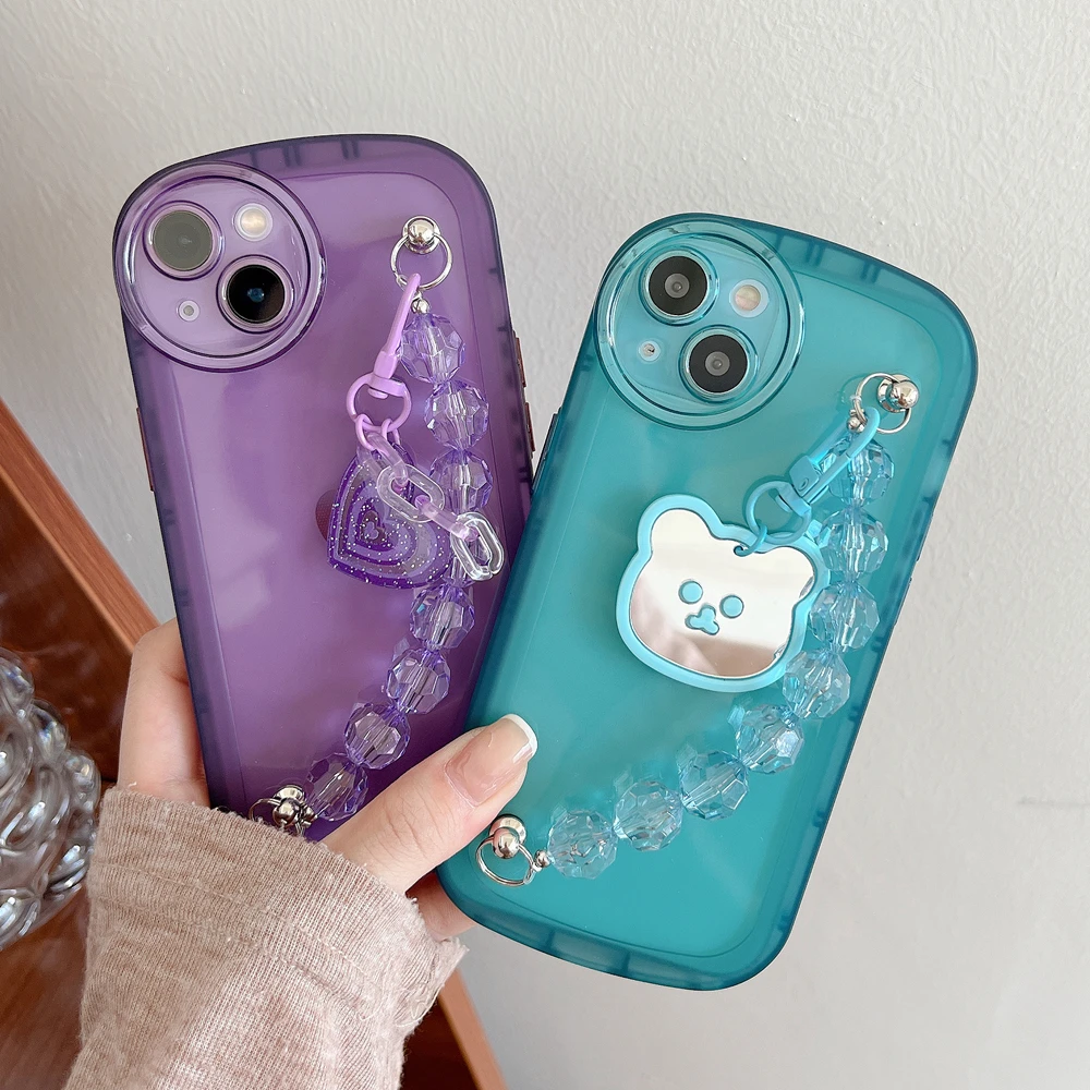 Crystal Bear Chain Bracelet Clear Phone Case For iPhone 13 11 12 Pro XR X Xs Max iPhone11 Shockproof Soft TPU Back Cover Coque
Crystal Bear Chain Bracelet Clear Phone Case For iPhone 13 11 12 Pro XR X Xs Max iPhone11 Shockproof Soft TPU Back Cover Coque