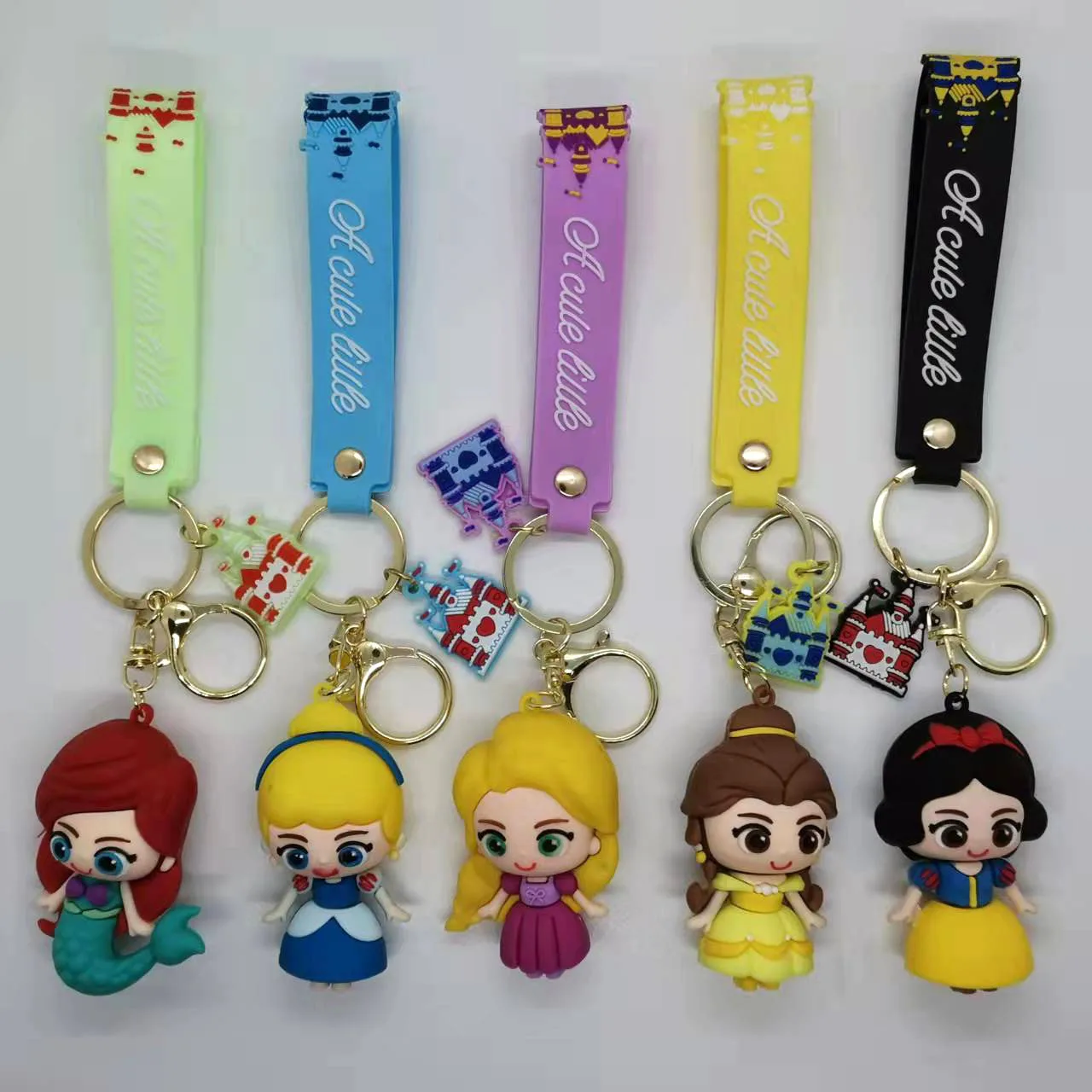 Disney Snow White Keychain Cute Rapunzel Belle Mermaid Keyring Fashion Bag Ornament Car Key Chain Kawaii Girl Gift
Disney Snow White Keychain Cute Rapunzel Belle Mermaid Keyring Fashion Bag Ornament Car Key Chain Kawaii Girl Gift