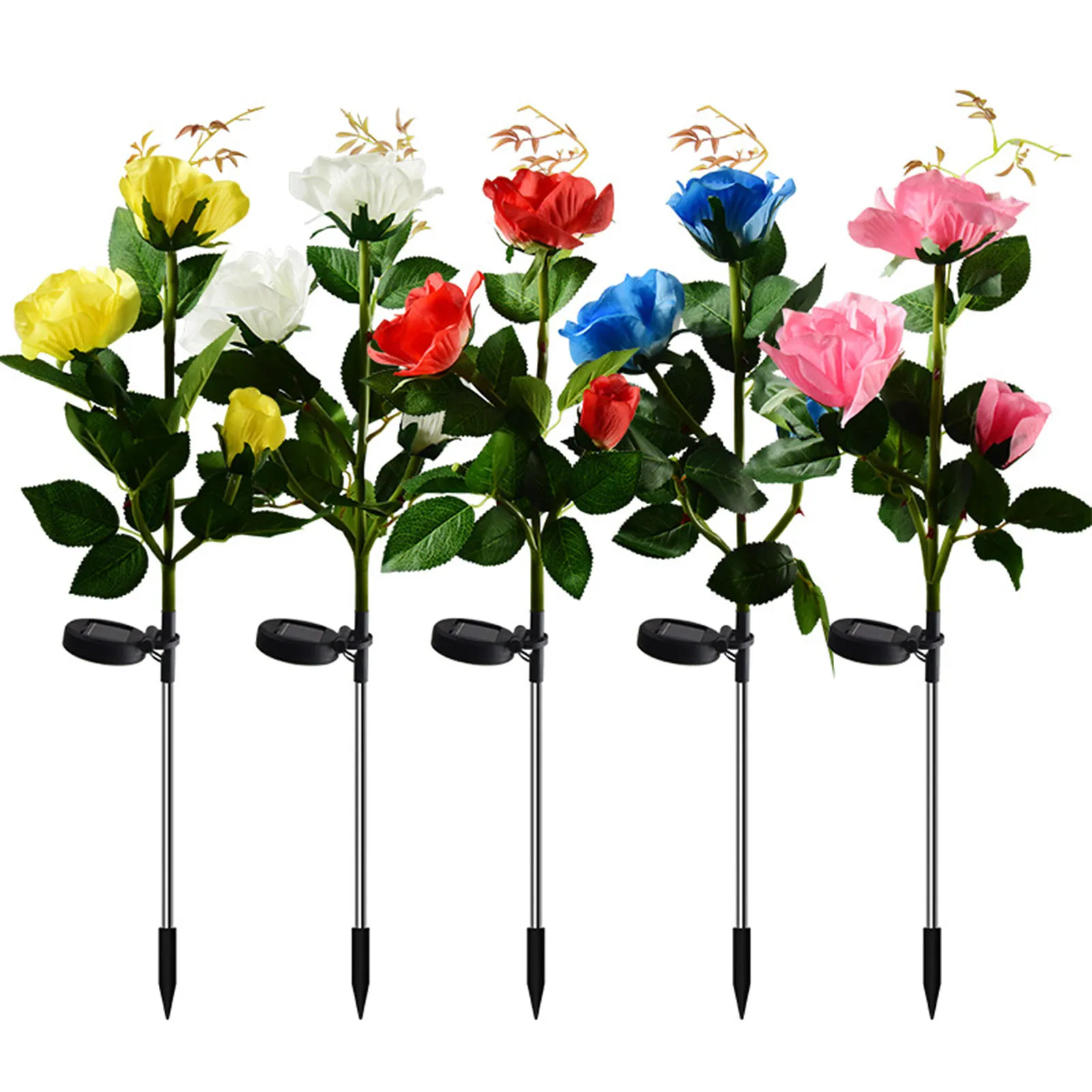 LED Solar Simulation Rose Flower Light with 3 Roses Flower Garden Decoration Lawn Lamp Waterproof Landscape Rose Light
LED Solar Simulation Rose Flower Light with 3 Roses Flower Garden Decoration Lawn Lamp Waterproof Landscape Rose Light