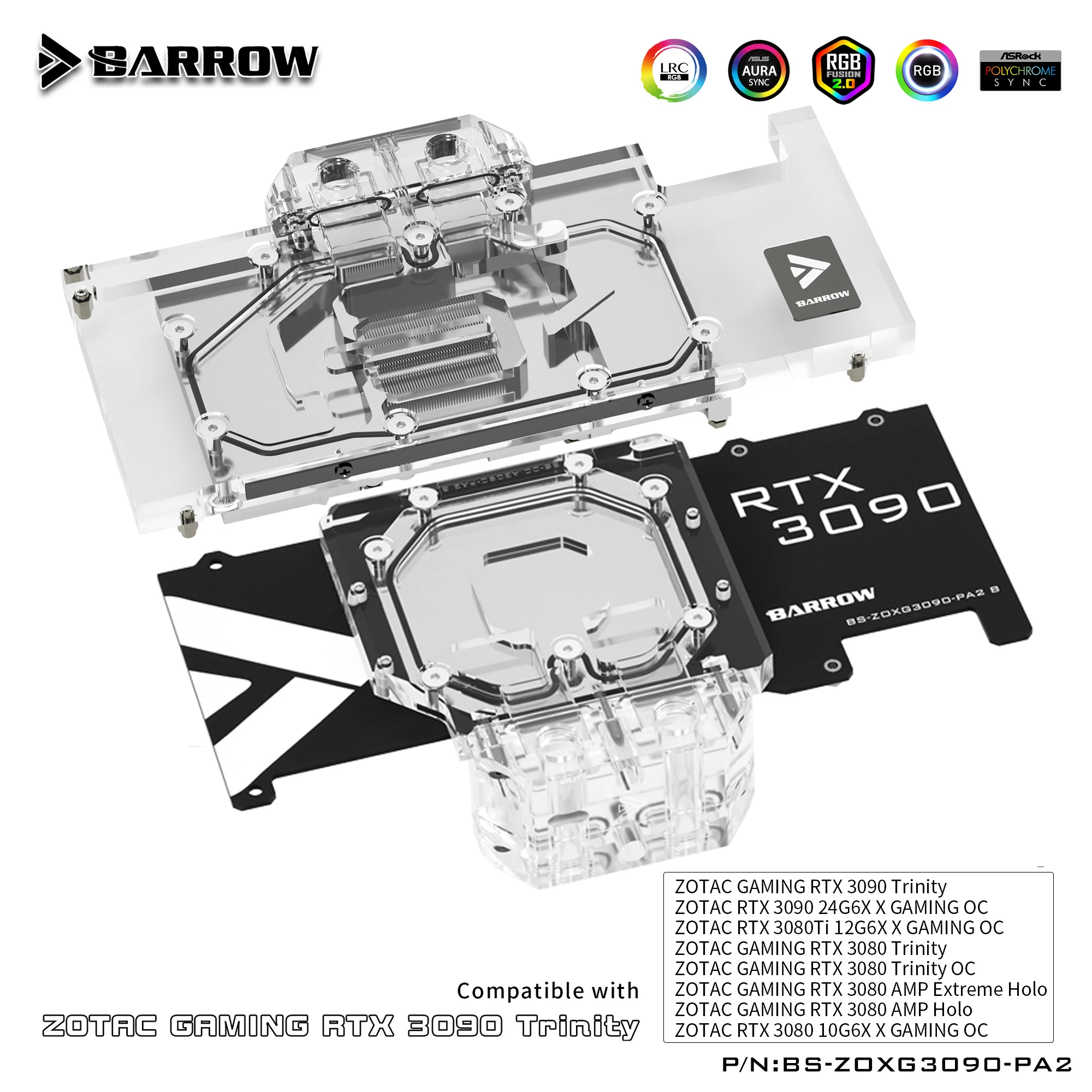 Полностью закрывающий водяной блок BARROW для ZOTAC GAMING RTX 3090X/3080 TI AMP Trinlty GPU card Support Backplate BS-ZOXG3090-PA2B
Полностью закрывающий водяной блок BARROW для ZOTAC GAMING RTX 3090X/3080 TI AMP Trinlty GPU card Support Backplate BS-ZOXG3090-PA2B