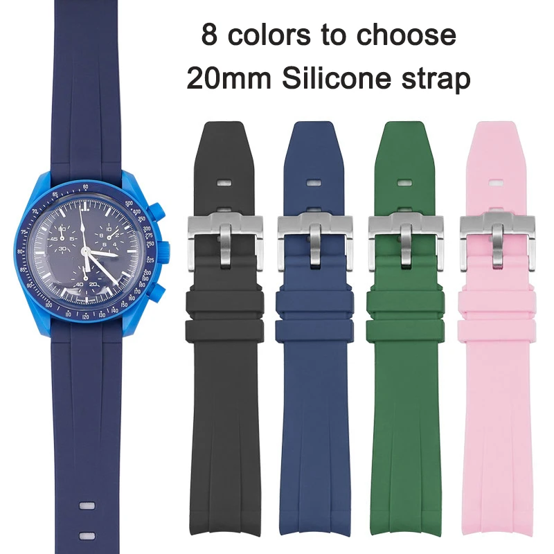 Ремешок силиконовый для мужских и женских часов Omega Swatch, Универсальный Прочный браслет совместного бренда «Планета», 20 мм
Ремешок силиконовый для мужских и женских часов Omega Swatch, Универсальный Прочный браслет совместного бренда «Планета», 20 мм