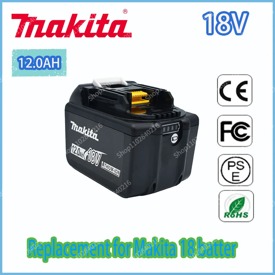 Makita Replacement 18V 12.0Ah Battery Rechargeable Battery LED Indicator BL1830 BL1830B BL1840 BL1840B BL1850 BL1850B
Makita Replacement 18V 12.0Ah Battery Rechargeable Battery LED Indicator BL1830 BL1830B BL1840 BL1840B BL1850 BL1850B