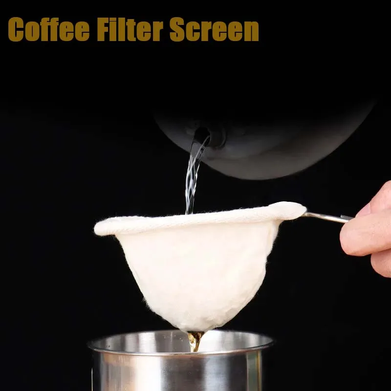 Reusable Coffee Filter Bag Cloth Handmade Coffee Filter Strainer With Handle Filter Pack Pot Cloth Mesh Basket Coffee Tool
Reusable Coffee Filter Bag Cloth Handmade Coffee Filter Strainer With Handle Filter Pack Pot Cloth Mesh Basket Coffee Tool
