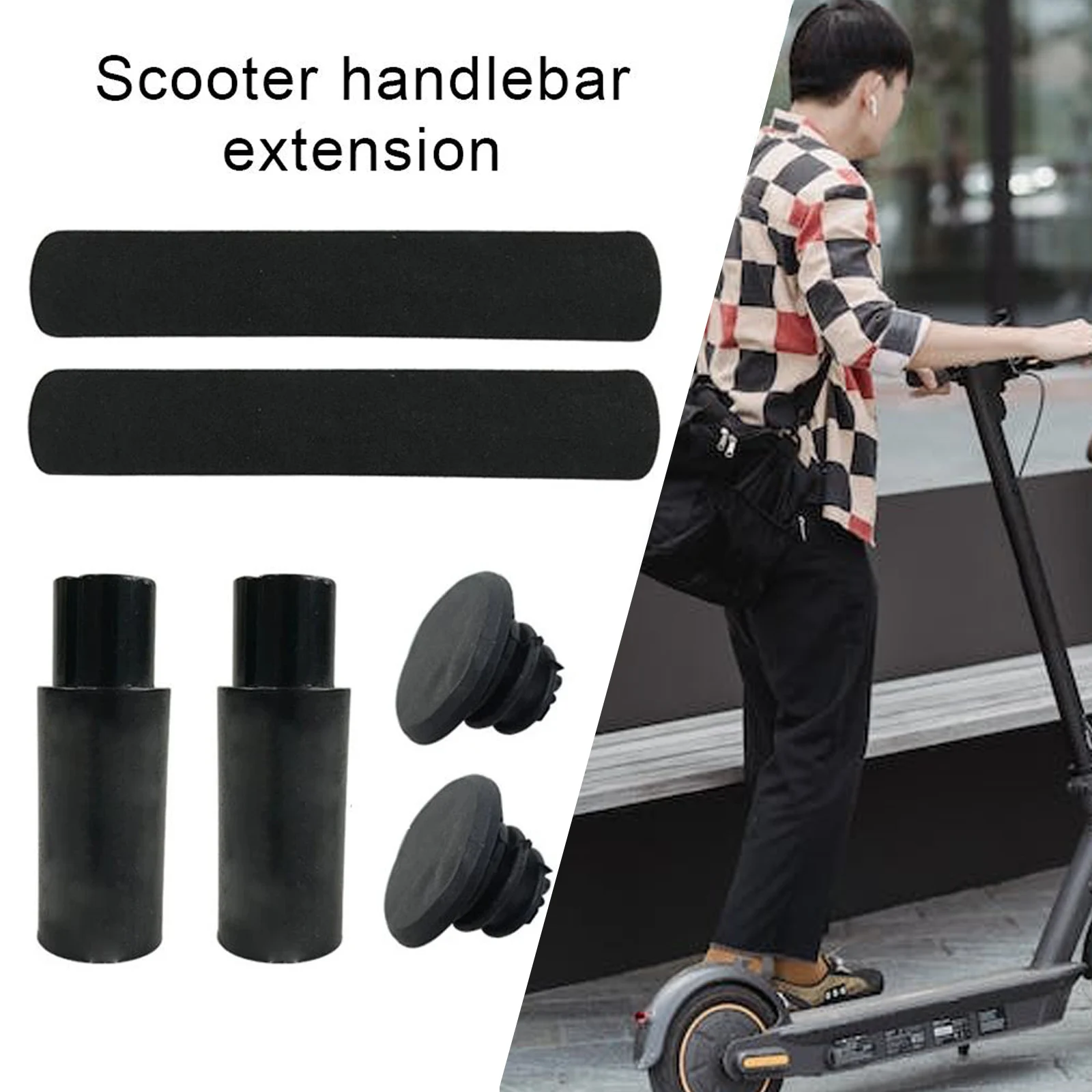 Scooter Handlebar Extension Sleeve Set For Xiaomi M365 Pro Pro2 1S MI3 For Segway ES Anti Slip Handle Grips Cycling Accessories
Scooter Handlebar Extension Sleeve Set For Xiaomi M365 Pro Pro2 1S MI3 For Segway ES Anti Slip Handle Grips Cycling Accessories