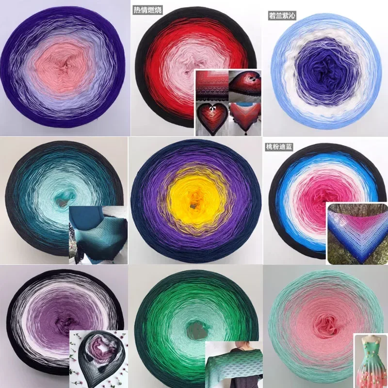 300g Cotton Lace Mixed Strand Hand Wound Cake Thread Gradient Section Dyed Milk Cotton Shawl Scarf Sweater Thread
300g Cotton Lace Mixed Strand Hand Wound Cake Thread Gradient Section Dyed Milk Cotton Shawl Scarf Sweater Thread