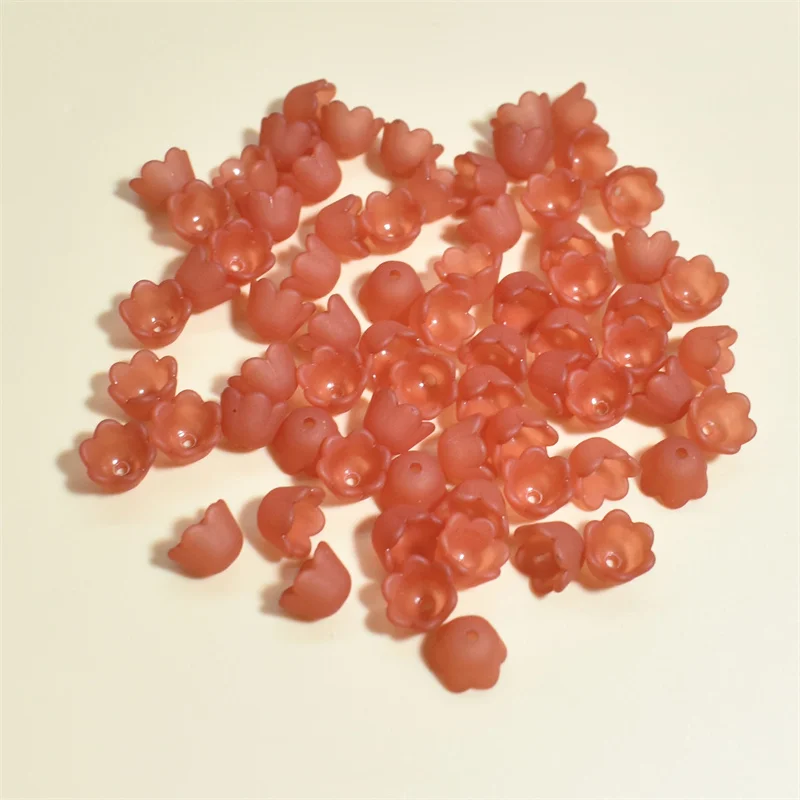 8x10mm center hole bell orchid shaped macaron colored acrylic bead bead cap DIY necklace bracelet jewelry making accessories 
8x10mm center hole bell orchid shaped macaron colored acrylic bead bead cap DIY necklace bracelet jewelry making accessories