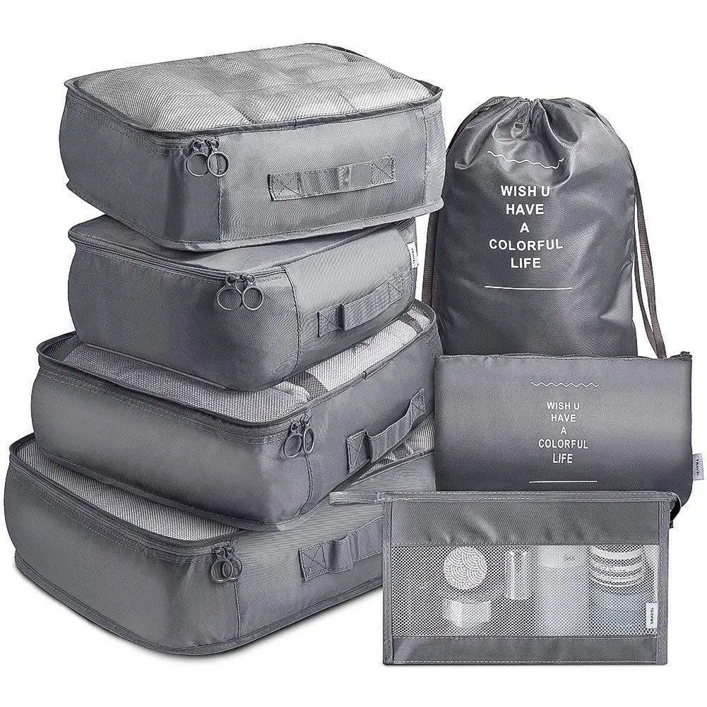 7pcs/set Travel storage bag Thickened Suitcase Packing Set Storage Cases Portable Luggage Organizer Clothes Shoe Tidy Pouch
7pcs/set Travel storage bag Thickened Suitcase Packing Set Storage Cases Portable Luggage Organizer Clothes Shoe Tidy Pouch