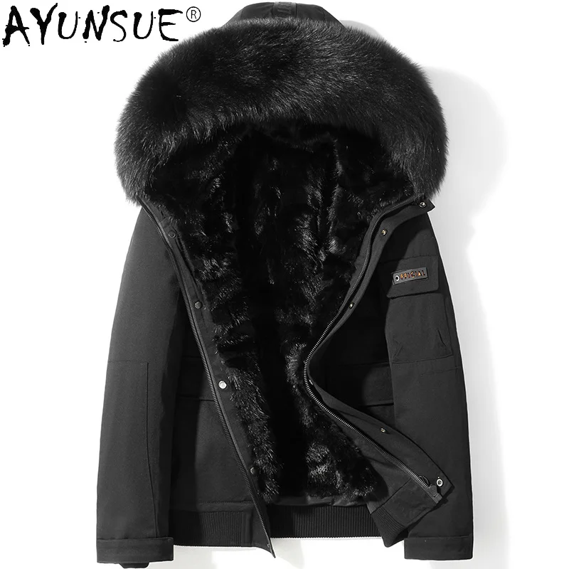 Warm 100% Real Mink Fur Liner Parka Men Autumn Winter 2021 Hooded Big Fox Collar Jacket Male Casaco Masculino Gxy833
Warm 100% Real Mink Fur Liner Parka Men Autumn Winter 2021 Hooded Big Fox Collar Jacket Male Casaco Masculino Gxy833