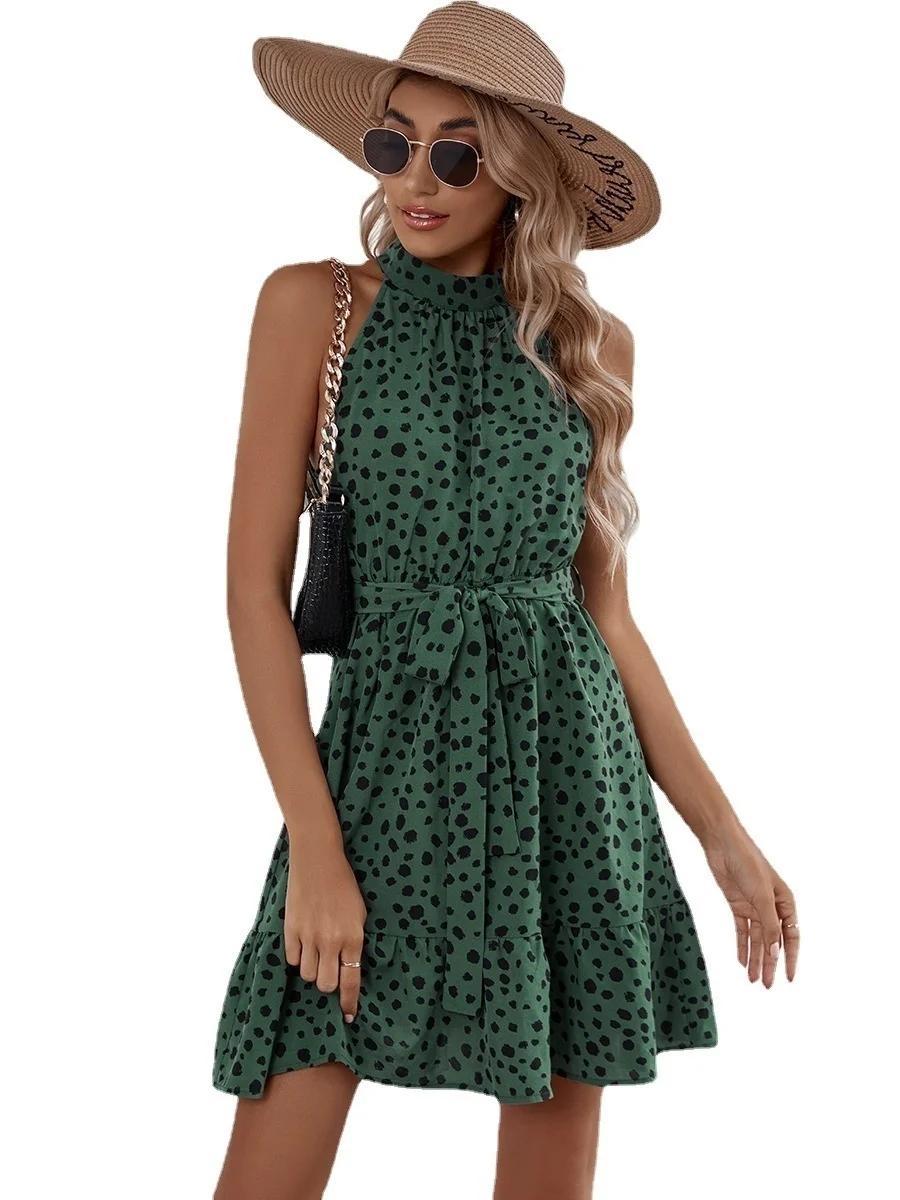Casual elegant slim sexy new dress,Leopard Printed Sleeveless Slim Sashes Mini Dress Women New Summer Sexy Boho Dresses A-L2023
Casual elegant slim sexy new dress,Leopard Printed Sleeveless Slim Sashes Mini Dress Women New Summer Sexy Boho Dresses A-L2023