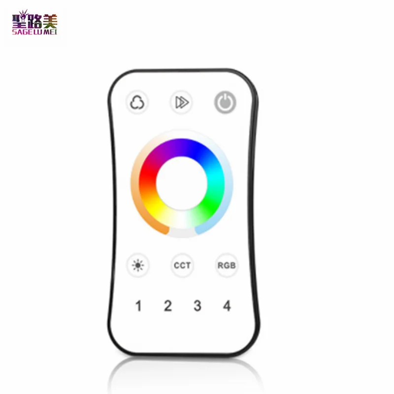 

2.4GHZ RF 4 Zones RGB+CCT Universal Remote Controller R8-5 Apply to Skydance Brightness Color temperature RGB Receiver