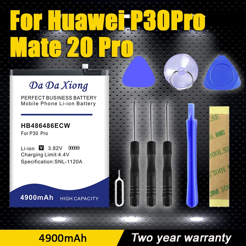 4900mAh HB486486ECW Replace Mobile Phone Battery For Huawei Mate 20 P30 Pro High Quality In Stock With Free Tools
4900mAh HB486486ECW Replace Mobile Phone Battery For Huawei Mate 20 P30 Pro High Quality In Stock With Free Tools