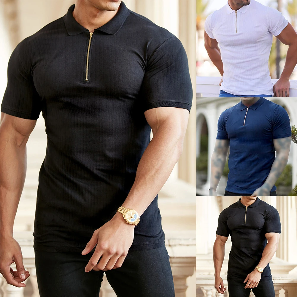 NEW Men's Solid Color Polo Shirt Short Sleeve Turn-Down Collar Zipper Polo Shirt&for Men Casual Streetwear 2023 Summer Male Tops
NEW Men's Solid Color Polo Shirt Short Sleeve Turn-Down Collar Zipper Polo Shirt&for Men Casual Streetwear 2023 Summer Male Tops