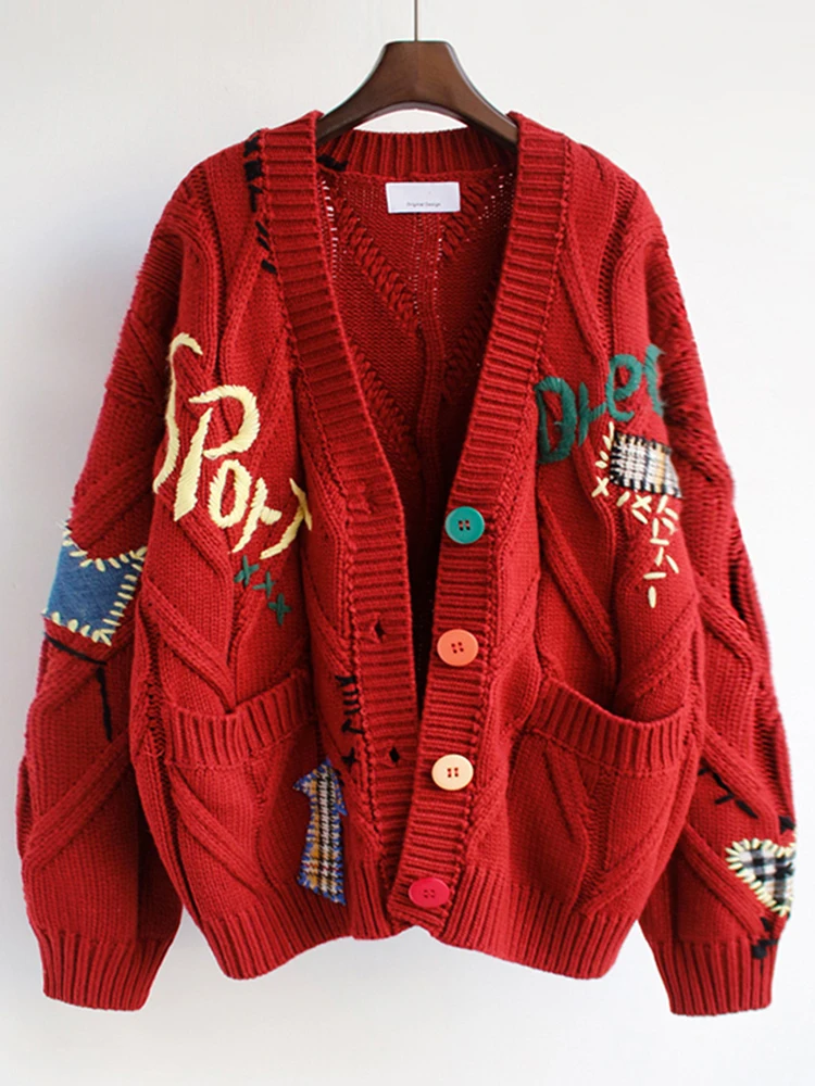 2022 Korean Style Pink White Knitted Cardigan Sweater Women Loose Fashion Single Breasted Knitwear Jackets Autumn Jumper Coat
2022 Korean Style Pink White Knitted Cardigan Sweater Women Loose Fashion Single Breasted Knitwear Jackets Autumn Jumper Coat