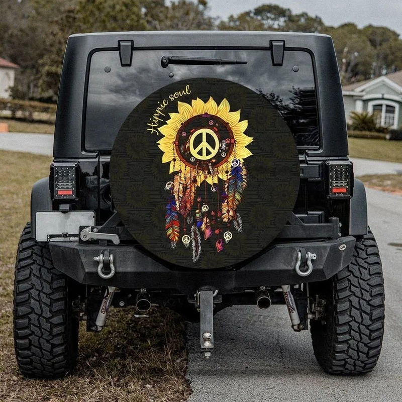 Sunflower Dream Catcher Hippie Tire Cover-Universal Wheel Tire Cover for Trailer, RV, SUV, Truck
Sunflower Dream Catcher Hippie Tire Cover-Universal Wheel Tire Cover for Trailer, RV, SUV, Truck