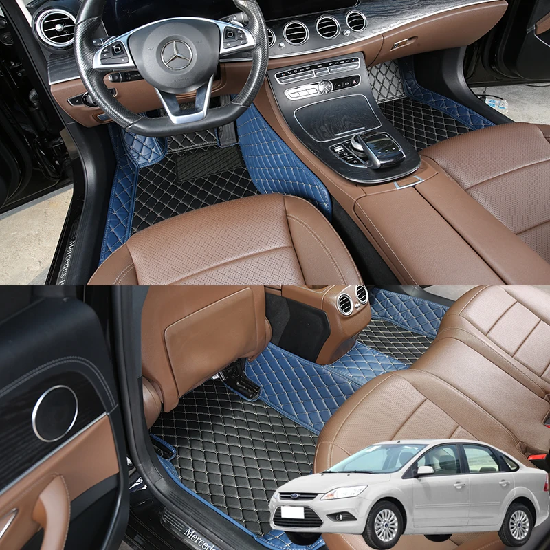 Car Floor Mats For Ford Focus 3 2006 2007 2008 2009 2010 Luxury Nappa Leather Interior Details Auto Carpets Rugs Pad Accessories 
Car Floor Mats For Ford Focus 3 2006 2007 2008 2009 2010 Luxury Nappa Leather Interior Details Auto Carpets Rugs Pad Accessories