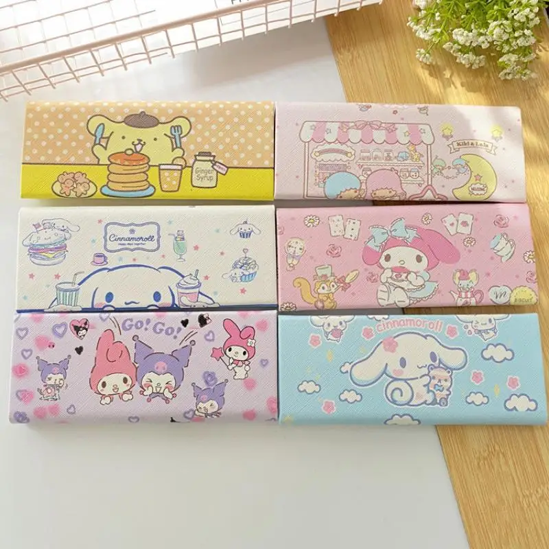Kawaii Storage Box Sanrio Anime Cinnamoroll Cute Kuromi My Melody Girly Heart Cartoon Leather Glasses Case Toy for Girls
Kawaii Storage Box Sanrio Anime Cinnamoroll Cute Kuromi My Melody Girly Heart Cartoon Leather Glasses Case Toy for Girls