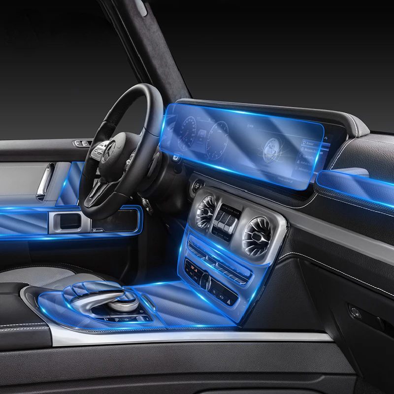 For Mercedes Benz G-Class W463 G350 G500 G63 2019-2022 Car Interior Center console Transparent TPU Protective film Anti-scratch 
For Mercedes Benz G-Class W463 G350 G500 G63 2019-2022 Car Interior Center console Transparent TPU Protective film Anti-scratch