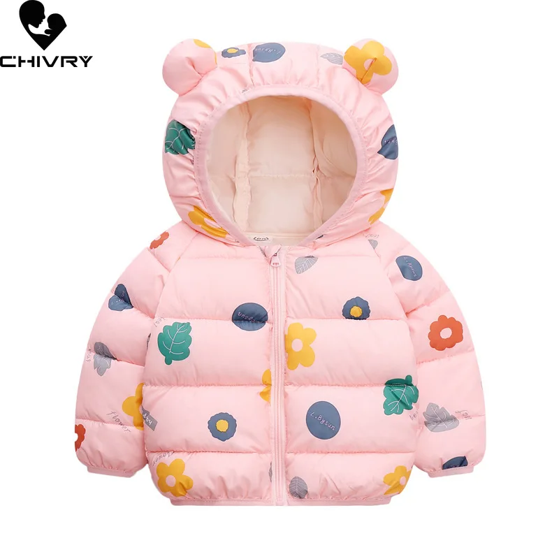 Autumn Winter Kids Cotton-padded Jacket Infant Baby Boys Girls Cute Ear Hooded Warm Parkas Coat Children's Down Jackets Clothing
Autumn Winter Kids Cotton-padded Jacket Infant Baby Boys Girls Cute Ear Hooded Warm Parkas Coat Children's Down Jackets Clothing