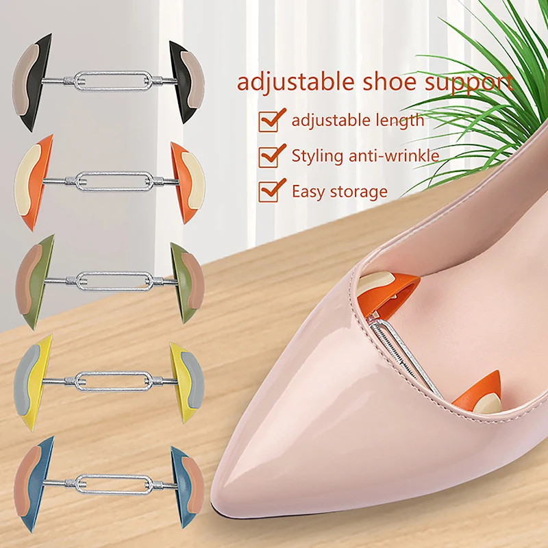 

1Pair Adjustable Shoe Stretchers Shaper Width Extender Mini Shoe Trees Rack Men Women Shoes Tool