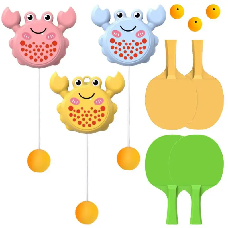 Pingpong Self Training Toys Cartoon Crab Table Tennis Exerciser Cute Pingpong Balls Training Self Workout Equipment For Kids
Pingpong Self Training Toys Cartoon Crab Table Tennis Exerciser Cute Pingpong Balls Training Self Workout Equipment For Kids