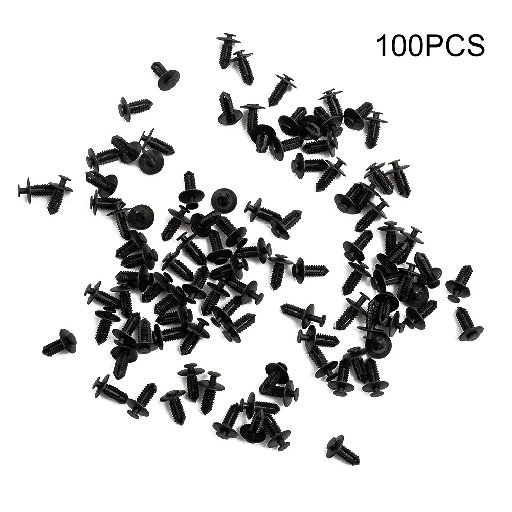 100x Black Plastic Push Rivet Trim Panel Fastener Clips 8mm Dia Hole Use Fender For BMW Car Decoration Accessories Car Clips
100x Black Plastic Push Rivet Trim Panel Fastener Clips 8mm Dia Hole Use Fender For BMW Car Decoration Accessories Car Clips