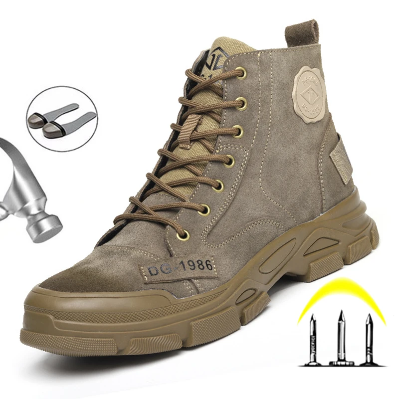 Non-Slip Men's Boots Work Shoes For Men Work Sneakers Steel Toe Cap Indestructible Safety Boots Male Anti-smashing Safey Shoes
Non-Slip Men's Boots Work Shoes For Men Work Sneakers Steel Toe Cap Indestructible Safety Boots Male Anti-smashing Safey Shoes