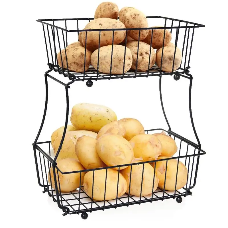 Fruit Basket Classic Kitchen Countertop Fruit Holder With 2 Hooks Centerpiece Basket To Hold Fruit Vegetables Household Items
Fruit Basket Classic Kitchen Countertop Fruit Holder With 2 Hooks Centerpiece Basket To Hold Fruit Vegetables Household Items