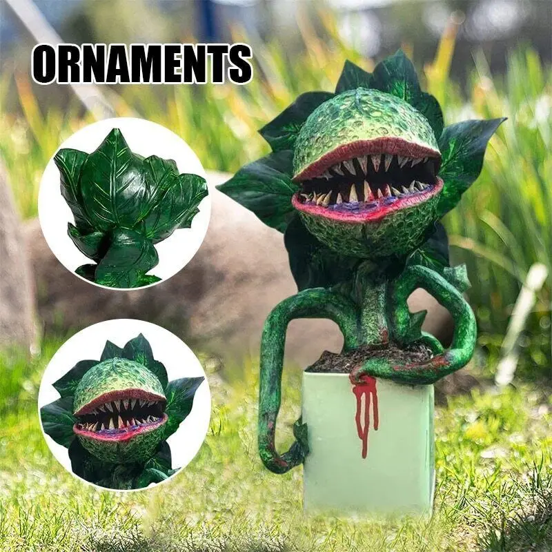 Piranha Flower Ornament Resin Crafts Movie Prop Sculpture Home Garden Lawn Decoration Halloween Horror Decoration Statue
Piranha Flower Ornament Resin Crafts Movie Prop Sculpture Home Garden Lawn Decoration Halloween Horror Decoration Statue
