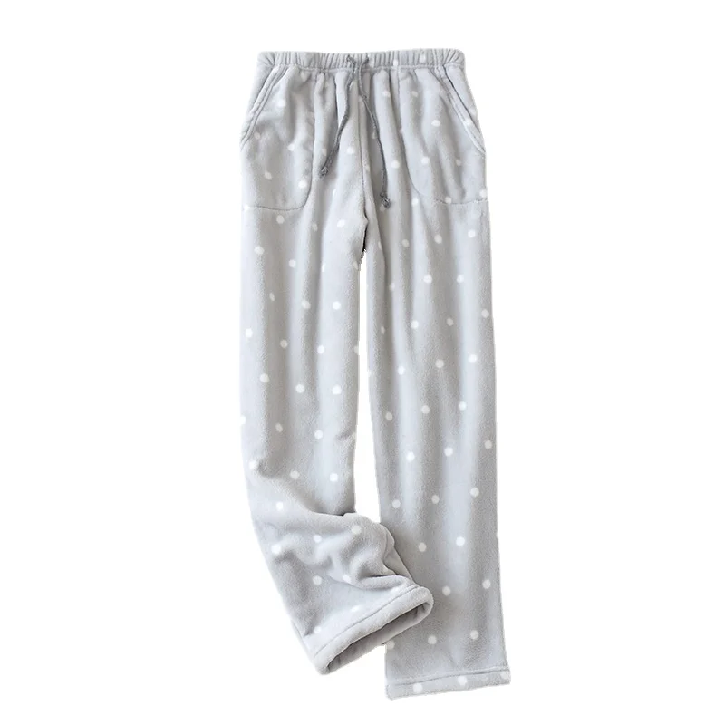 Pajama pants ladies autumn and winter warm flannel wide-mouth pants loose large size padded coral fleece household pajama pants
Pajama pants ladies autumn and winter warm flannel wide-mouth pants loose large size padded coral fleece household pajama pants