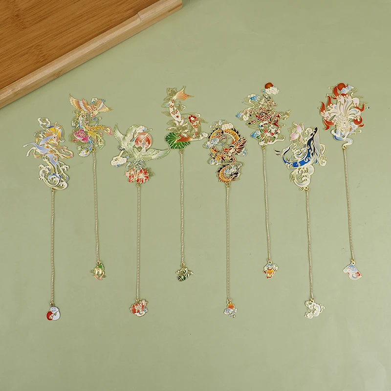 1Pc Luxury Metal Bookmark Eight Designs Chinese Style Retro Animal Shape Stationery Creative Student School Office Supplies Hot
1Pc Luxury Metal Bookmark Eight Designs Chinese Style Retro Animal Shape Stationery Creative Student School Office Supplies Hot