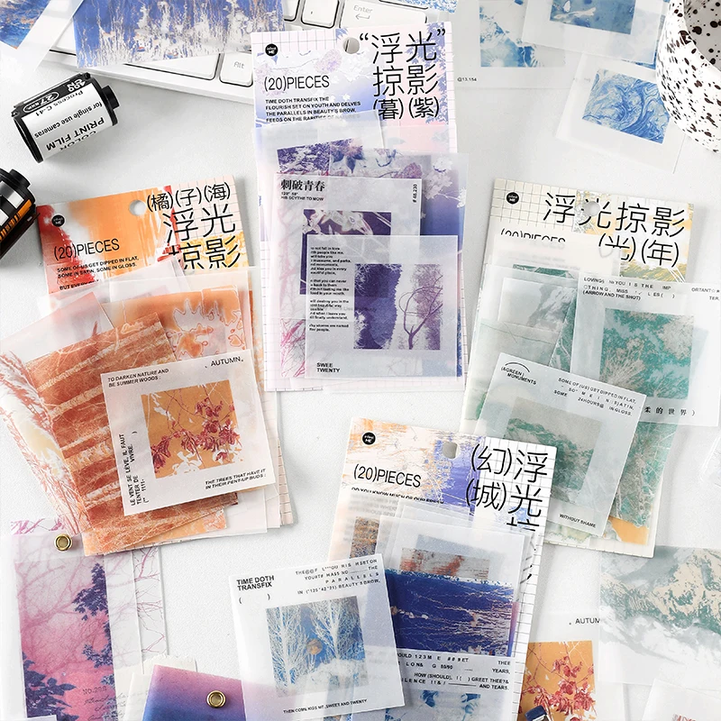 20Pcs/Pack Translucent Sulphuric Acid Paper Design Supplies Aesthetic Junk Journal Scrapbooking Sketchbook Material For School
20Pcs/Pack Translucent Sulphuric Acid Paper Design Supplies Aesthetic Junk Journal Scrapbooking Sketchbook Material For School