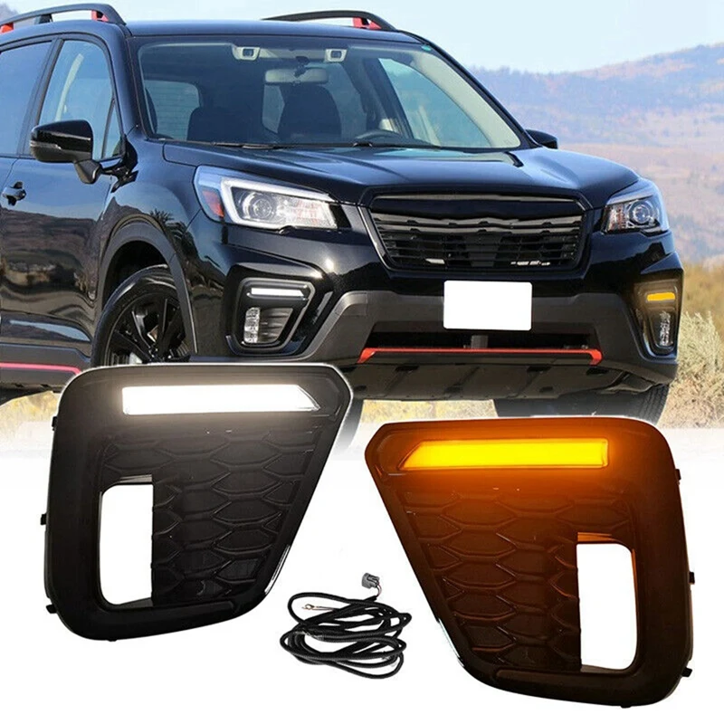Для Subaru Forester 2019-2021 автомобильные светодиодные дневные ходовые огни указатель
