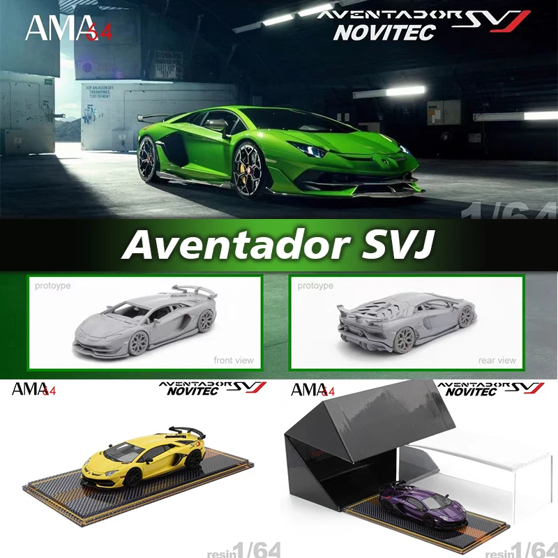 Каучуковая Коллекционная модель автомобиля AMA 1:64 Novitec шторка SVJ LP770, миниатюрные игрушки для автомобиля
Каучуковая Коллекционная модель автомобиля AMA 1:64 Novitec шторка SVJ LP770, миниатюрные игрушки для автомобиля