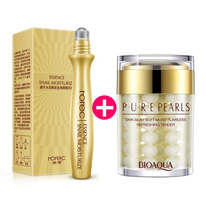BIOAQUA Pure Pearl Face Cream Eye Snail Serum Skin Care Kit Moisturizing Anti-Wrinkle Anti Dark Circles Eye Face Care Sets
BIOAQUA Pure Pearl Face Cream Eye Snail Serum Skin Care Kit Moisturizing Anti-Wrinkle Anti Dark Circles Eye Face Care Sets