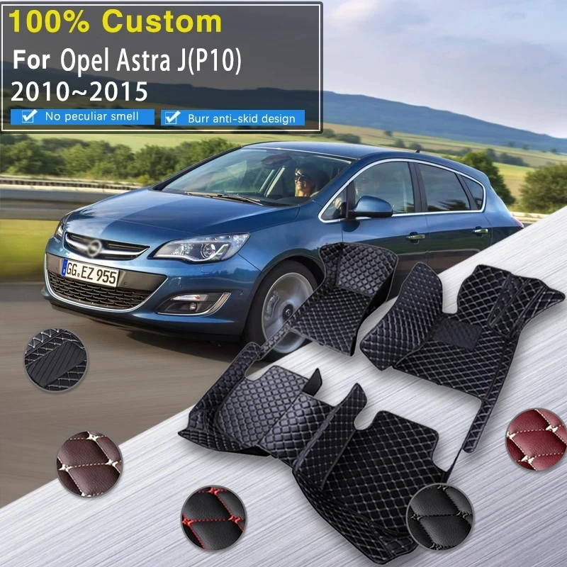 

Car Floor Mats For Opel Vauxhall Astra J P10 2010~2015 Anti-dirty Pad Tapete Automotivo Car Mats Floor Fully Set Car Accessories