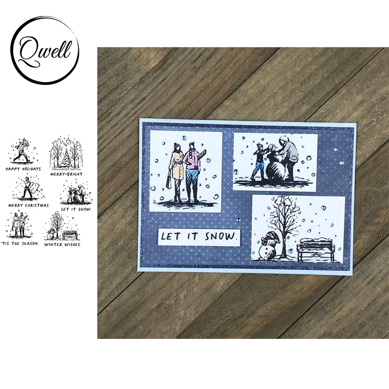 QWELL Winter Christmas Scene Clear Stamps People Snowman Present Trees Stamps 7*8 inch for DIY Craft Paper Cards 2022 New
QWELL Winter Christmas Scene Clear Stamps People Snowman Present Trees Stamps 7*8 inch for DIY Craft Paper Cards 2022 New