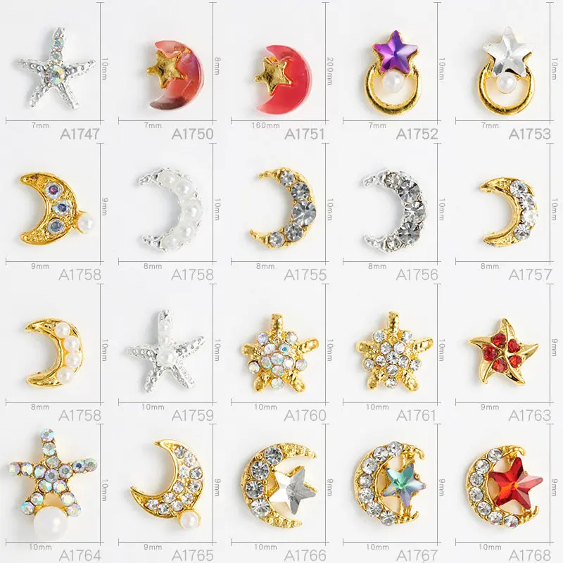 50pcs Sailor Moon Star Starfish Alloy Nail Art Parts Metal Nails Supplies for Professionals Accessories DIY Decorations Charms
50pcs Sailor Moon Star Starfish Alloy Nail Art Parts Metal Nails Supplies for Professionals Accessories DIY Decorations Charms